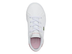 Tenis Lacoste Blanco y Rosa para Niña