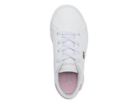 Tenis Lacoste Blanco y Rosa para Niña