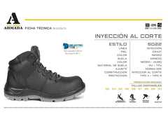 Botas Armada Napa Negro para Hombre