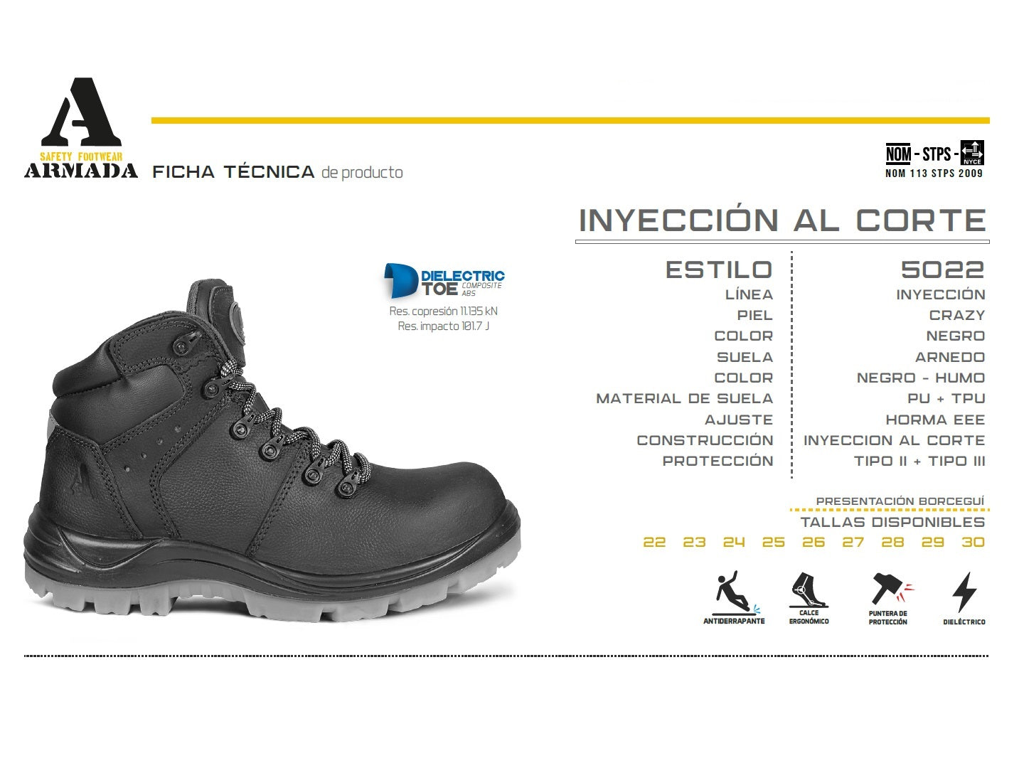 Botas Armada 5022 Para Hombre