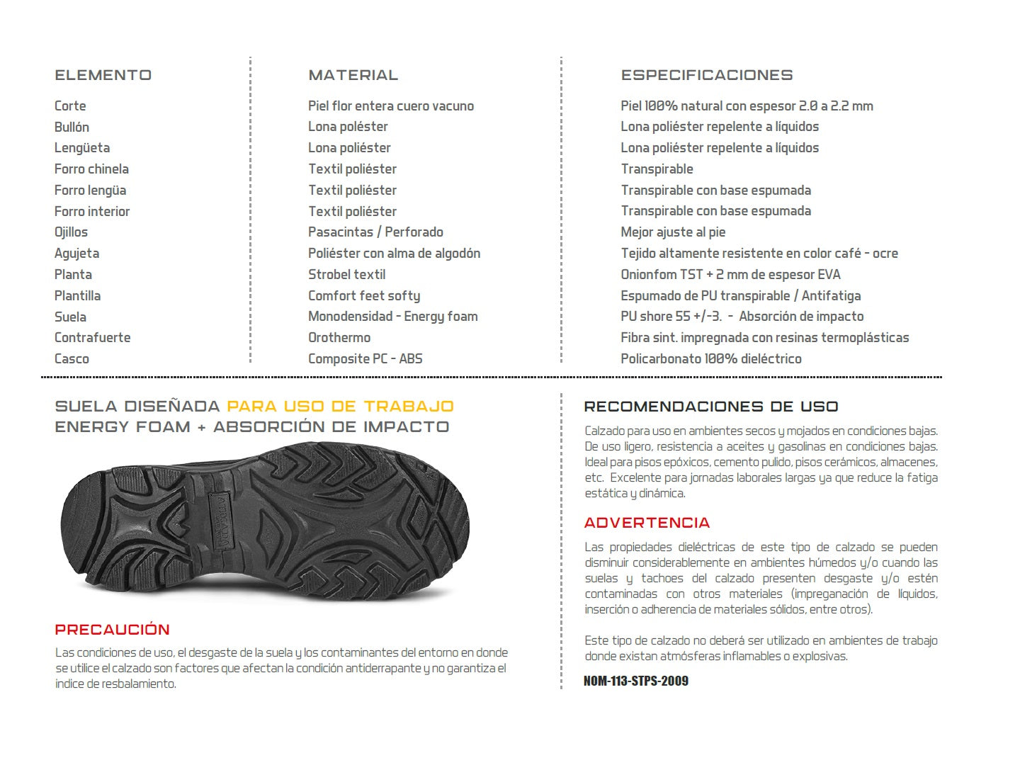 Botas Armada 5047 Para Hombre