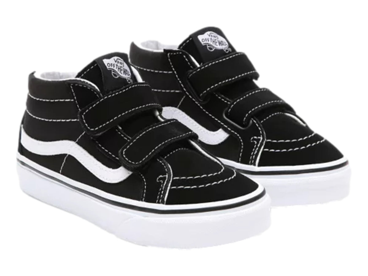 Tenis Vans Sk8-Mid Reissue Negro y Blanco para Niño