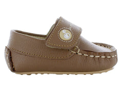Zapatos Mocasines Miniburbujas Camel para Niño