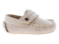 Zapatos Mocasín Miniburbujas Color Hueso para Niño