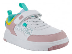 Tenis K-Swiss Toki CH Blanco y Rosa para Niña