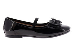 Zapatos Flats 4EVER Charol Negro para Niña