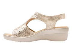 Sandalias Flexi Plataforma Color Oro para Mujer