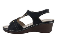 Sandalias Plataforma Meli&Ana Olmeca Negro para Mujer