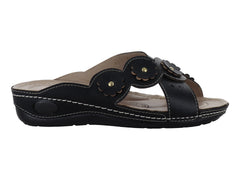 Sandalias Plataforma Confort Meli&Ana Color Negro para Mujer