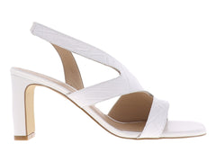 Sandalias Ascencio Blanco Textura Croco para Mujer