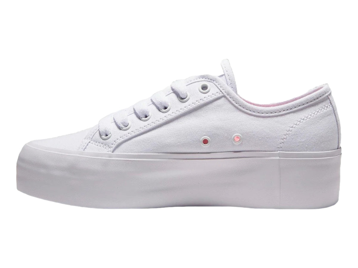 Tenis DC Shoes Manual Platform Blancos para Mujer