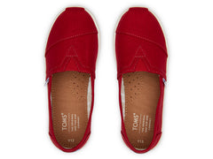 Zapatos TOMS Urbanos Rojos para Niño