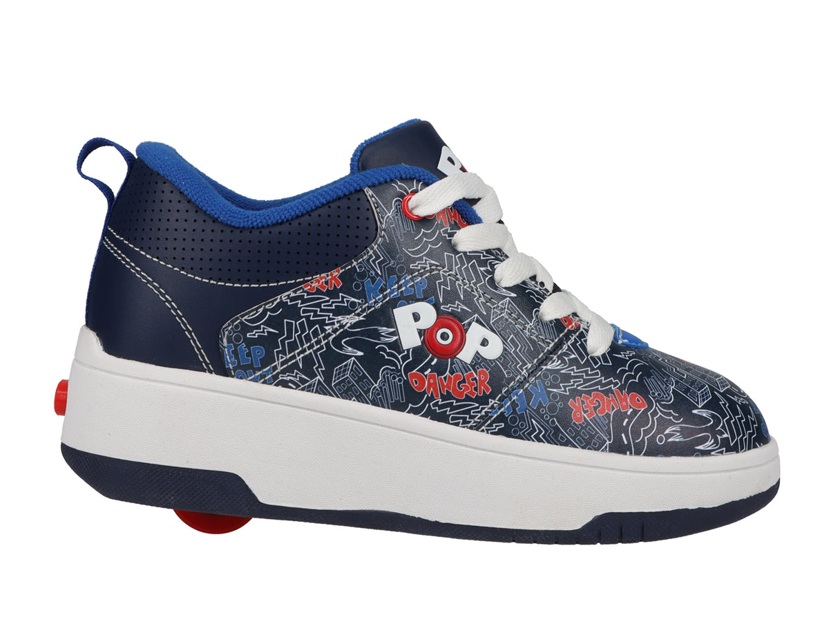Tenis Patín Heelys Azul Marino, Rojo y Blanco para Niño