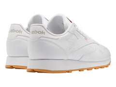 Tenis Reebok Classic Leather Blanco y Gris para Hombre