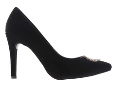 Zapatillas Tacón Alto Luna Rosa Negro para Mujer