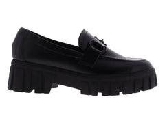 Zapatos Loafers Senties Negros para Mujer