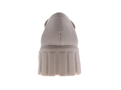 Zapatos Loafers Senties Color Latte para Mujer