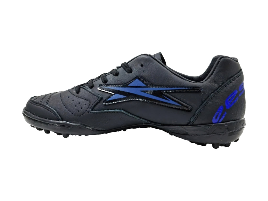 Tenis de Fútbol EESCORD Turf Negro y Azul para Hombre