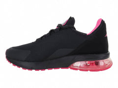 Tenis BOOST Negro con Detalles Fucsia para Mujer