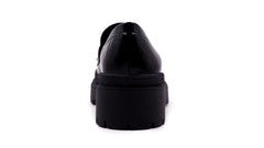Mocasines Hispana Negro Alto Brillo para Mujer