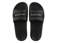 Sandalias Lacoste Croco Slide Negro para Hombre