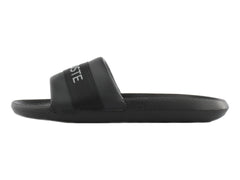 Sandalias Lacoste Croco Slide Negro para Hombre