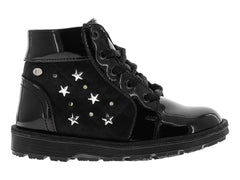 Botas Coqueta Negro Charol para Niña