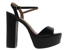 Sandalias Vizzano Tacón Cuadrado Negro para Mujer