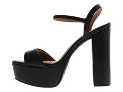 Sandalias Vizzano Tacón Cuadrado Negro para Mujer