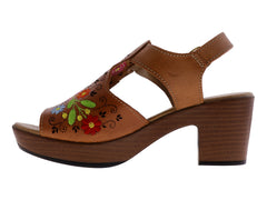 Sandalias Luna Rosa Color Nuez para Mujer