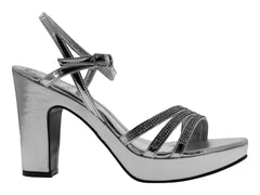 Zapatillas Sary Plata para Mujer