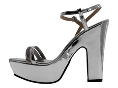 Zapatillas de Fiesta Sary Plata para Mujer