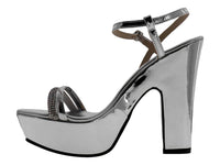 Zapatillas de Fiesta Sary Plata para Mujer