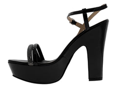 Zapatillas Sary Charol Negro para Mujer