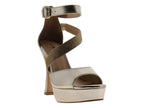 Zapatillas Sary Oro Dama 3265 Para Mujer