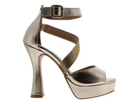 Zapatillas Sary Oro Dama 3265 Para Mujer