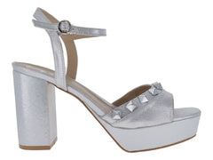 SARY Zapatillas Plata para Mujer