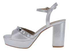 SARY Zapatillas Plata para Mujer