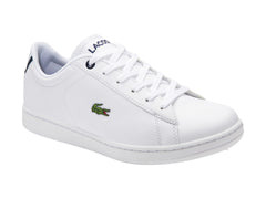 Tenis Lacoste Carnaby Evo Blanco y Azul para Niño
