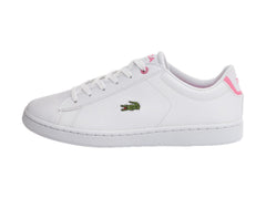 Tenis Lacoste Carnaby Evo Blanco y Rosa para Niña
