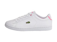 Tenis Lacoste Carnaby Evo Blanco y Rosa para Niña