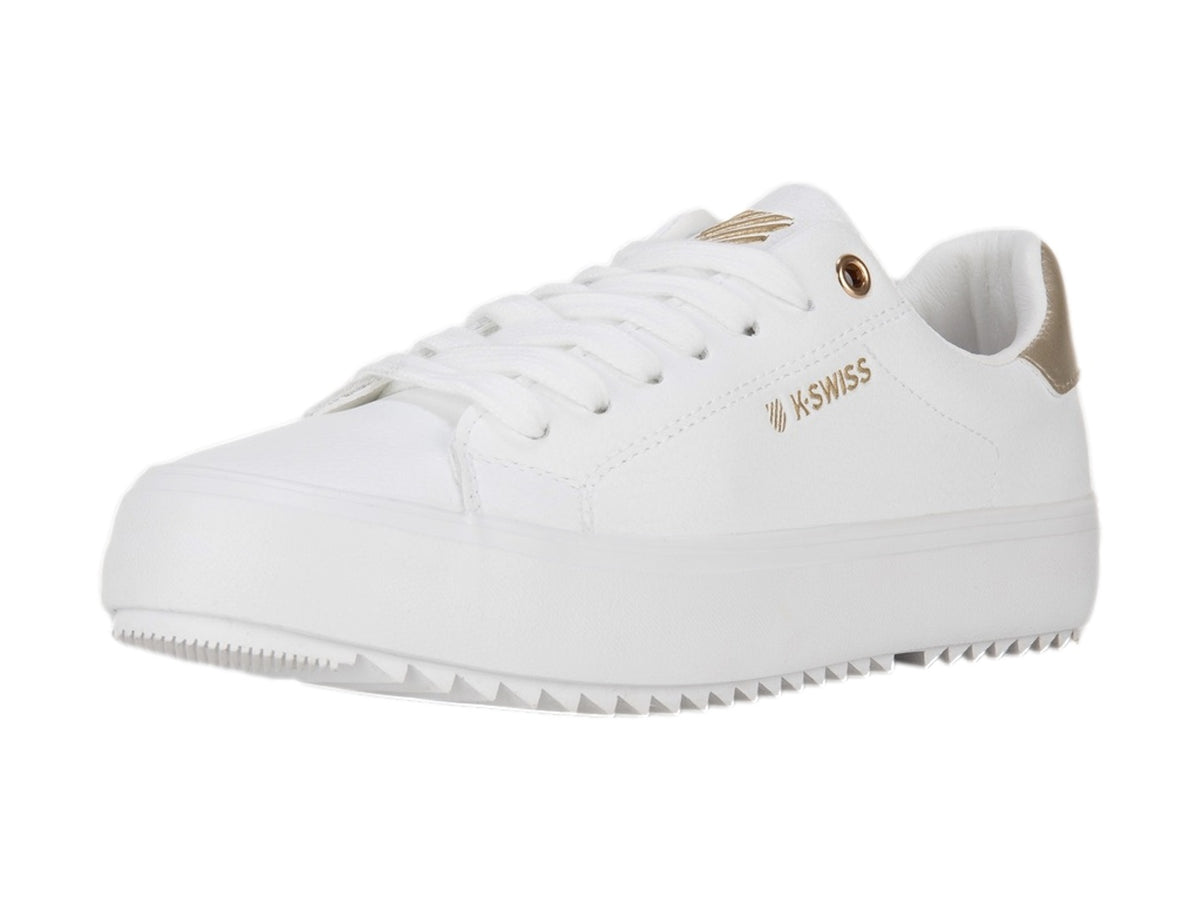 Tenis K-SWISS Ariana Blanco con Dorado para Mujer