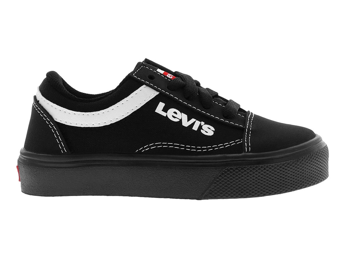Tenis Panam Negro con Blanco para Niño