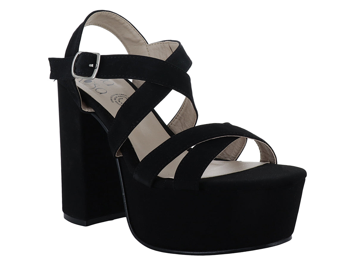Zapatillas Luna Rosa Negro para Mujer