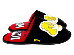 Pantuflas ARRA Homero Negro y Rojo para Hombre