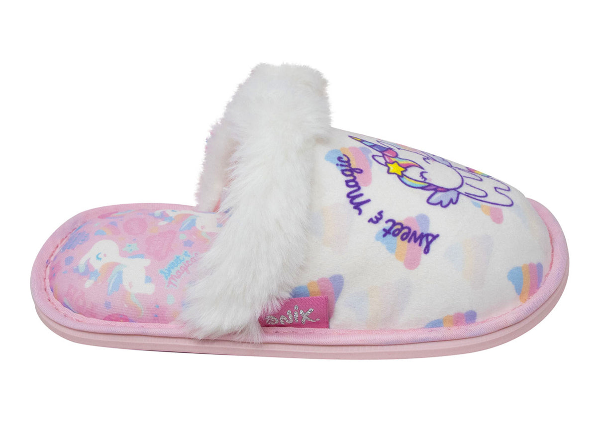 Pantuflas ARRA OXIQ Blanco-Multicolor para Niña