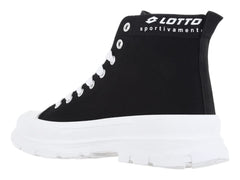 Tenis Lotto Astor Negro y Blanco para Mujer