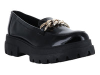 Zapatos Mocasines Meli&Ana Charol Negro para Mujer