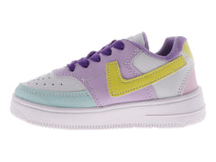 Tenis New Boys Blanco Lila para Niña
