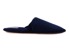 Pantuflas Cabrales de Terciopelo Azul Marino para Mujer
